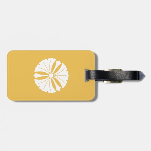 銀杏葉三本 ラゲッジタグ (裏面横)