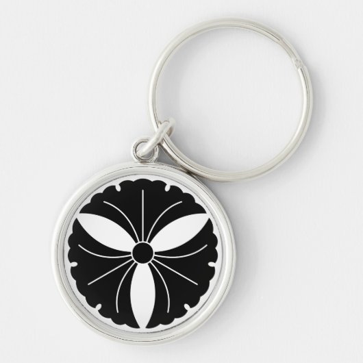 銀杏葉三 キーホルダー (正面)