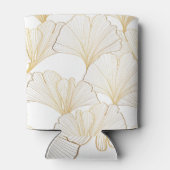 銀杏金ゴールド:豪華なリーフ配列 缶クーラー (裏面)