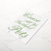 銀来印の肉筆 箔シーズンカード (回転した状態)