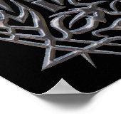 銀東洋の部族のタトゥーのポスター ポスター (角)