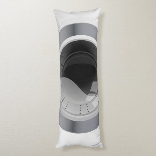 銀枠型洗濯機アニメーション ボディピロー (裏面 (縦))