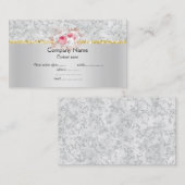 銀桃フローラエレガントセミグロス事業 名刺 (正面/裏面)