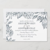 銀植物学 |フローラ結婚式招待状 招待状 (正面)