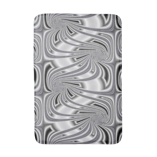 銀模様 バスマット (正面縦)