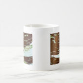 銀樺の木天然樹皮材 コーヒーマグカップ (中央)