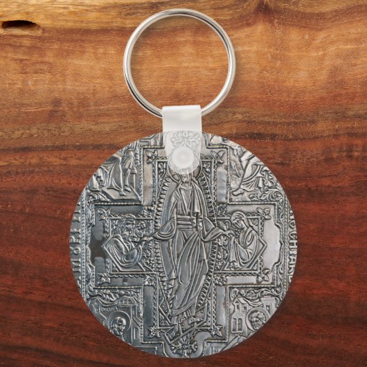 銀正正の宗教本メタルデコレーション キーホルダー (正面)