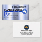 銀水管配管配管機 名刺 (正面/裏面)