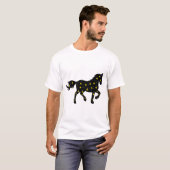 銀河いて座の馬Tシャツ - コズミック・ゾディアック Tシャツ (正面フル)