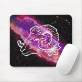 銀河おひつじ座星座ネーム＋十二星座 マウスパッド (マウス)