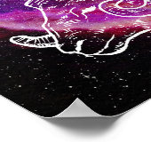 銀河おひつじ座 星座 壁掛けアート ポスター (角)