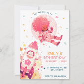 銀河お祝いfor Girls 招待状 (正面)