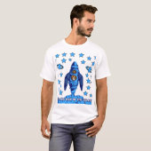 銀河で一番の犬の父さん スペースロケット 楽しいギフト Tシャツ (正面フル)