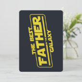 銀河で最高のパパへの父の日ギフト 招待状 (スタンド正面)