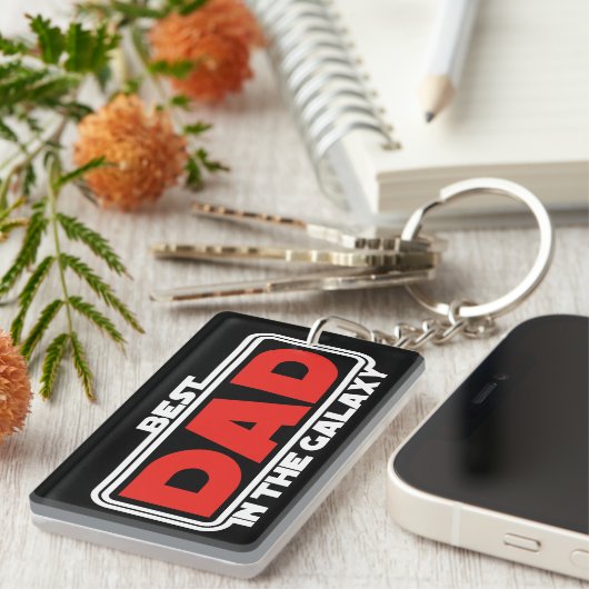銀河で最高のパパ キーホルダー (正面右)