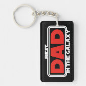 銀河で最高のパパ キーホルダー (正面)