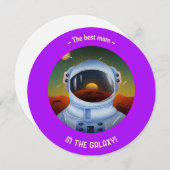 銀河で最高のママ サークル カード - 母の日 (正面/裏面)