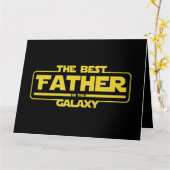 銀河で最高の父の日ギフト カード (黄色い花)