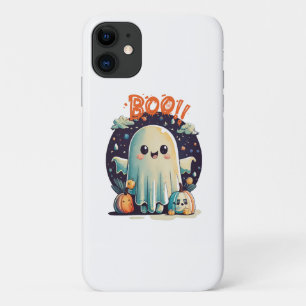 銀河のおばけのハロウィン コスチューム iPhone 11 ケース