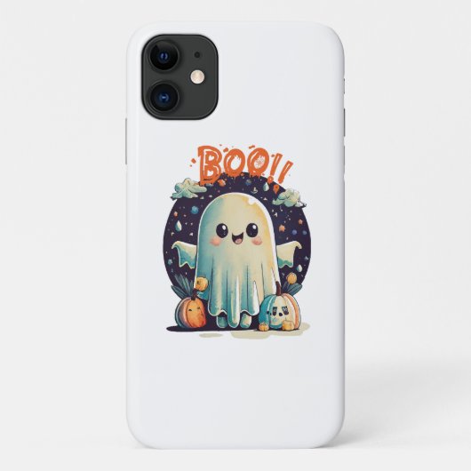銀河のおばけのハロウィン コスチューム Case-Mate iPhoneケース (裏面)