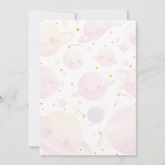 銀河のお祝い 招待状 (裏面)