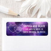 銀河のウェディングハート 星の星座 返信先住所 ラベル (インサイチュ)