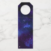 銀河のウェディング | 天体 星空の夜 感謝 ボトルネックタグ (裏面)