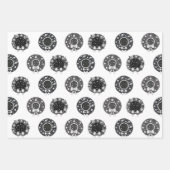 銀河のクリスマスラッピング紙セット – 天 ラッピングペーパーシート (正面2)