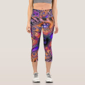 銀河のフラクタル カプリレギンス (正面)