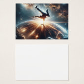 銀河のブレークダンス爆発深い宇宙 (正面&裏面)