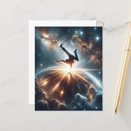 銀河のブレークダンス爆発深い宇宙 (正面/裏面インサイチュ)