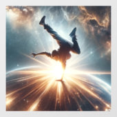 銀河のブレークダンス爆発深い宇宙 ウィンドウサイン (シート)