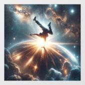 銀河のブレークダンス爆発深い宇宙 ウィンドウサイン (シート)