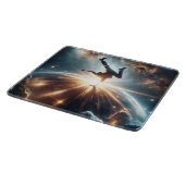 銀河のブレークダンス爆発深い宇宙 カッティングボード (角)