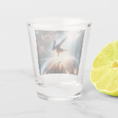 銀河のブレークダンス爆発深い宇宙 ショットグラス (裏面)