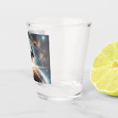 銀河のブレークダンス爆発深い宇宙 ショットグラス (右)