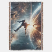 銀河のブレークダンス爆発深い宇宙 スローブランケット (正面縦)