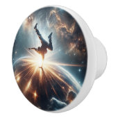 銀河のブレークダンス爆発深い宇宙 セラミックノブ (右)