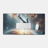 銀河のブレークダンス爆発深い宇宙 デスクマット (キーボード&マウス)