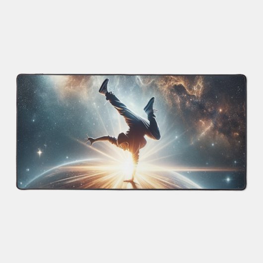 銀河のブレークダンス爆発深い宇宙 デスクマット (正面)