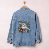 銀河のブレークダンス爆発深い宇宙 デニムジャケット (ハンガー)