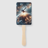 銀河のブレークダンス爆発深い宇宙 ハンドファン (裏面)