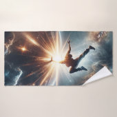 銀河のブレークダンス爆発深い宇宙 バスタオル (バスタオル)