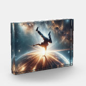 銀河のブレークダンス爆発深い宇宙 フォトブロック (左)