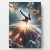 銀河のブレークダンス爆発深い宇宙 フォトプラーク (正面)