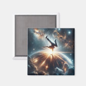 銀河のブレークダンス爆発深い宇宙 マグネット (正面/裏面)