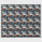 銀河のブレークダンス爆発深い宇宙 ラッピングペーパー (フラット)