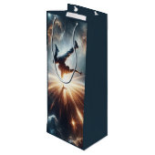 銀河のブレークダンス爆発深い宇宙 ワインギフトバッグ (裏面アングル)