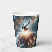 銀河のブレークダンス爆発深い宇宙 紙コップ (裏面)