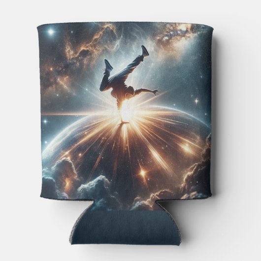 銀河のブレークダンス爆発深い宇宙 缶クーラー (裏面)